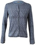 Bottega Veneta Trompe Loeil Silkwool Cardigan - Lyst