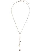 Majorica Three-Pearl Lariat Necklace - Lyst