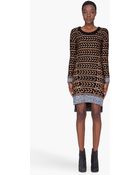 Rag & Bone Bronze Wool Lisbeth Dress - Lyst