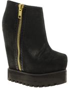 Senso Zia Zip Platform Wedge Ankle Boots - Lyst