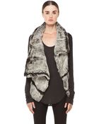 Helmut Lang Spanish Flux Fur Vest in Black - Lyst