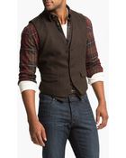John Varvatos Double Layered Vest - Lyst