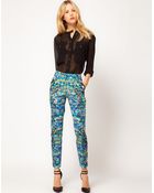 ASOS Collection Asos Crop Trousers in Floral Print - Lyst
