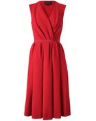 Giambattista Valli Pleated Wool Dress - Lyst