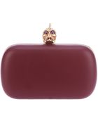 Alexander McQueen Skull Embellished Box Clutch - Lyst