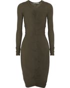 Etoile Isabel Marant Hill Ruched Cotton Jersey Dress - Lyst