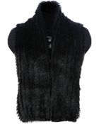 Marc By Marc Jacobs Rabbit Fur Gilet - Lyst