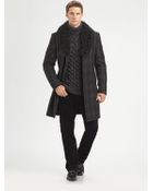 Michael Kors Ombre Plaid Overcoat - Lyst