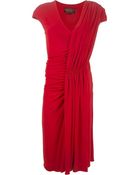 Giambattista Valli Draped Gathered Dress - Lyst