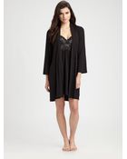 Josie Short Jersey Robe - Lyst