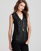 Sachin & Babi Normande V Neck with Sequins Top - Lyst