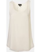 Topshop Lace Back Tank - Lyst