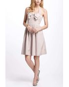 Anthropologie Bowed Halter Dress - Lyst