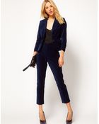 ASOS Collection Asos Velvet Tux Trousers - Lyst