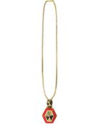 Vince Camuto Art Deco Pendant Necklace - Lyst