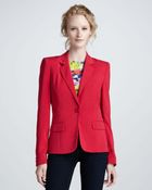 Alice + Olivia Elyse Crepe Blazer - Lyst