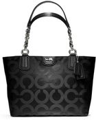 Coach Madison Op Art Sateen Tote - Lyst