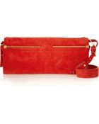Lanvin Suede Shoulder Bag - Lyst