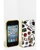 Juicy Couture White Gem Print Iphone 4 4s Case - Lyst