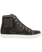Marc Jacobs Suede Logo Sneakers - Lyst