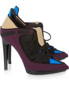 Pierre Hardy Laceup Neoprene Ankle Boots - Lyst