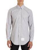 Thom Browne Micro Check Dress Shirt - Lyst