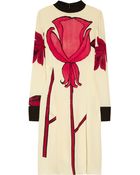 Marni Printed Silk-Blend Crepe Dress - Lyst