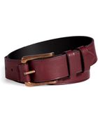 Rag & Bone Burgundy Roller Leather Belt - Lyst