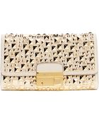 Michael Kors Gia Studded Clutch - Lyst