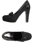 Nadia Grilli Moccasins with Heel - Lyst