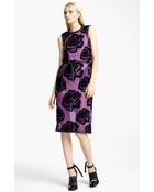Christopher Kane Tie Belt Rose Tulle Dress - Lyst
