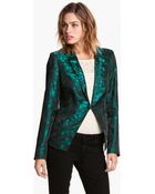 Gibson Cutaway Metallic Blazer - Lyst