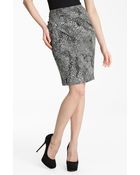 Max Mara Vertigo Print Jersey Skirt - Lyst