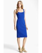 Michael Kors Double Face Wool Crepe Dress - Lyst