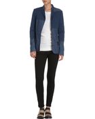 Acne Studios Patchwork Denim Blazer - Lyst