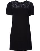 Dolce & Gabbana Lace Detail Shift Dress - Lyst