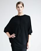 Donna Karan New York Hooded Cashmere Top - Lyst