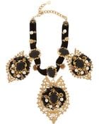 Dolce & Gabbana Goldplated Swarovski Crystal Necklace - Lyst