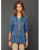 Free People Fp One Tuxedo Tunic - Lyst