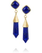 Halleh 18karat Gold Lapis Lazuli Drop Earrings - Lyst