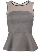 Sachin & Babi Cortina Jacquard Peplum Top - Lyst