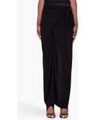 Damir Doma Long Black Wrap Skirt - Lyst