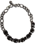 Lanvin Black Crystal Orphee Choker - Lyst
