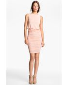 Alice + Olivia Ruched Dress - Lyst