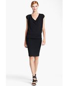 Donna Karan New York Collection Draped Jersey Dress - Lyst