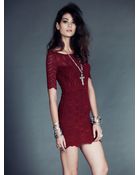 Free People Boatneck Victorian Dress - Lyst