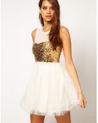 ASOS Collection Asos Party Dress with Sequin Bodice - Lyst