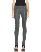 Helmut Lang Patina Stretch Leather Legging in Blade - Lyst