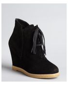 Kelsi Dagger Black Suede Helix Lace Up Ankle Boots - Lyst