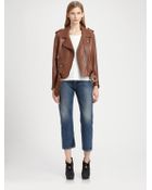 Acne Studios Leather Motorcycle Jacket - Lyst